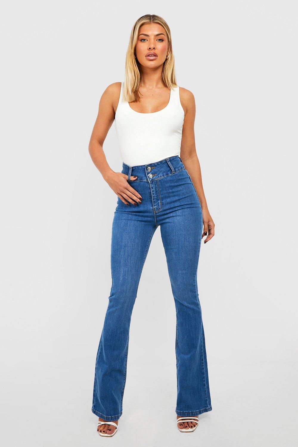 High rise super 2025 flare jeans